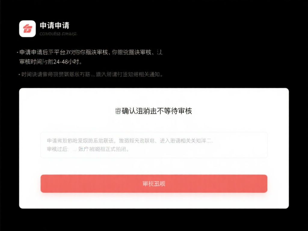 确认注销并等待审核
提交申请后，平台会对你的请求