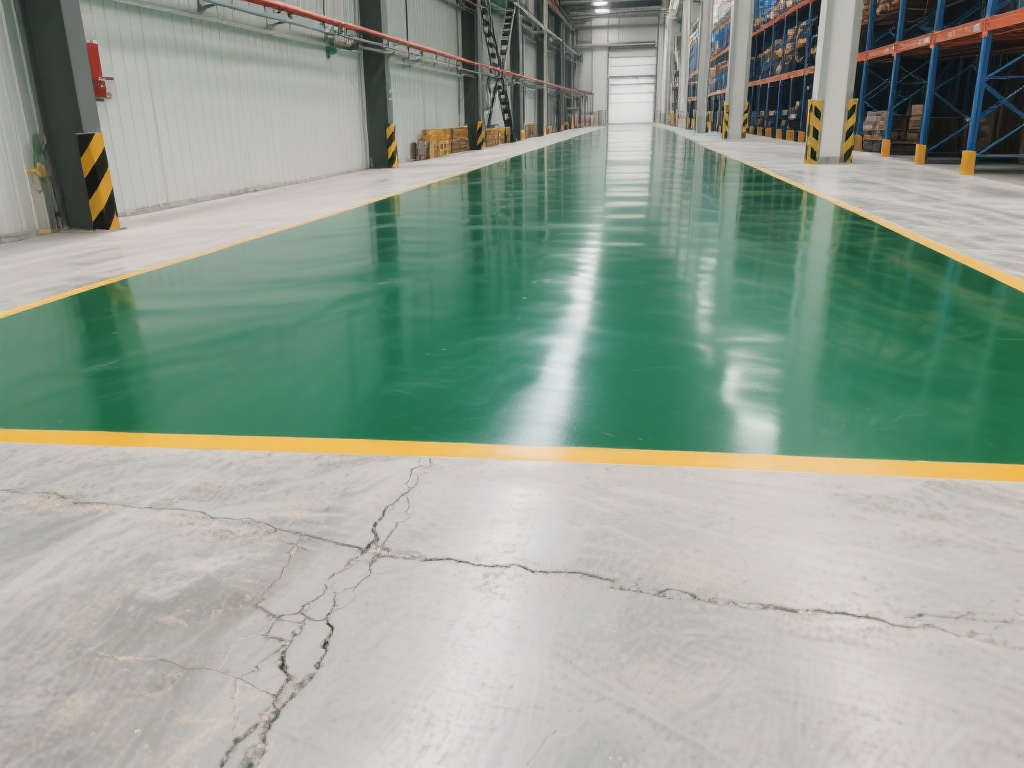 传统地坪多采用普通混凝土或简单的涂层材料，施工工艺